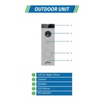 Godrej VDP SeeThru 7 Pro White Video Door Phone thumbnail 2