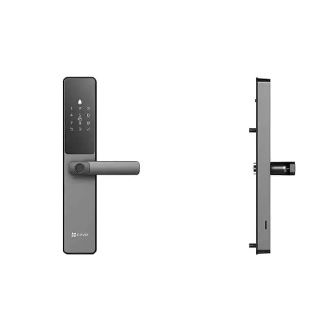 Ezviz Aluminum Alloy Metallic Grey Fingerprint Smart Door Lock, DL-05