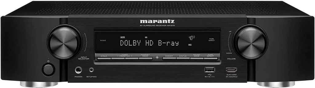 Marantz Nr-1510 5.2-channel 4k ultra Hd Av Receiver With Heos