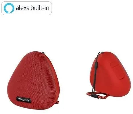 Motorola Sonic Boost 230 Rugged Bluetooth Speaker With Alexa Red