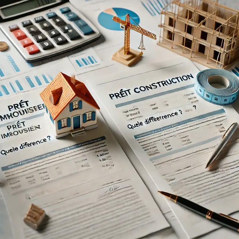 Prêt immobilier vs. prêt construction : quelle différence ?