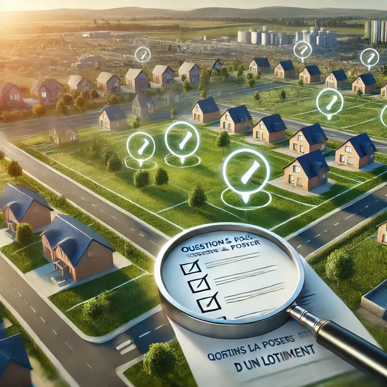 Questions à poser lors de la visite d’un lotissement