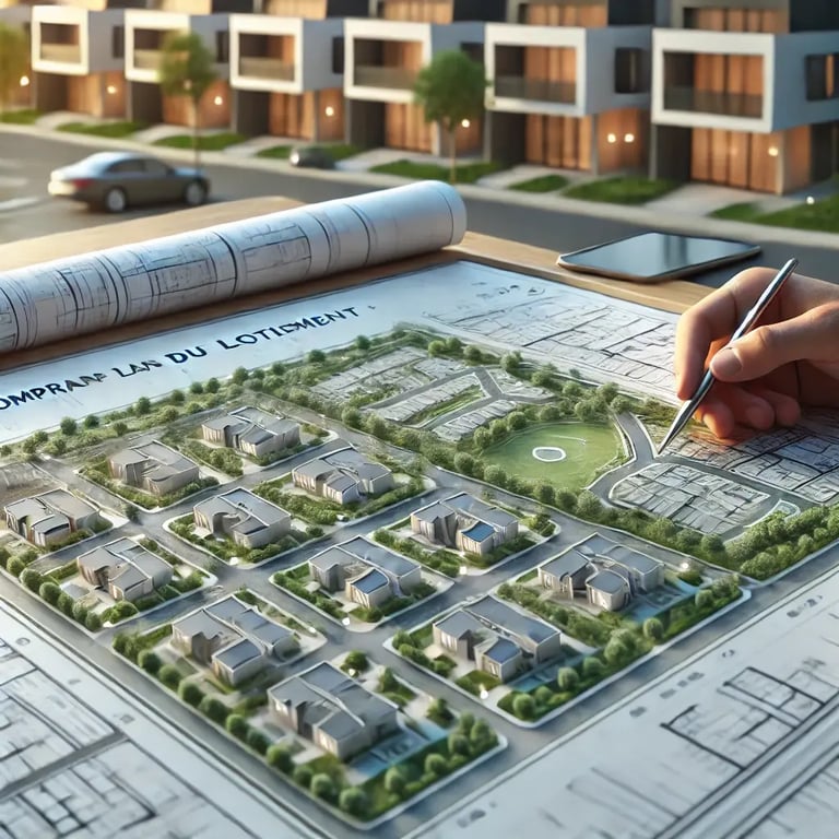 Comprendre le plan du lotissement : PA 9