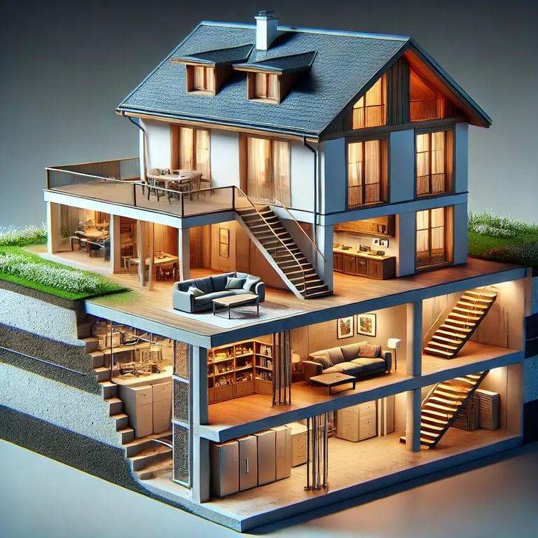 Maison avec sous-sol : avantages et inconvénients