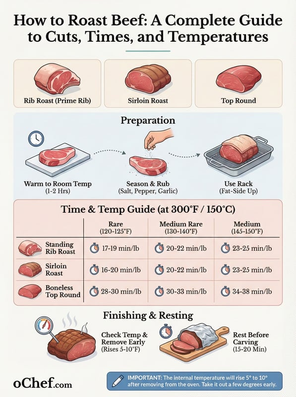 How to Roast Beef: Cooking Times, Temperatures & Tips