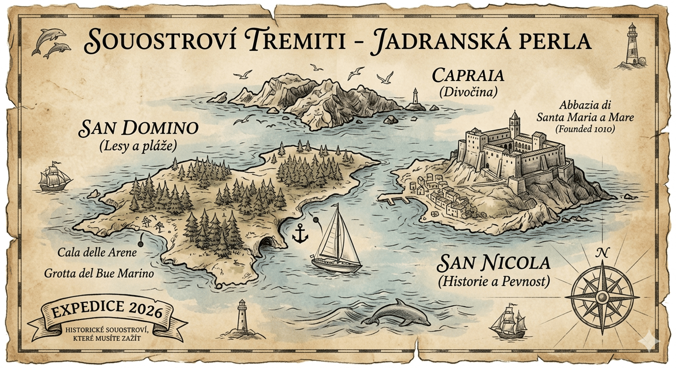 Expedice Jadran: Korfu -> Tremiti (či Palagruža) -> Zadar