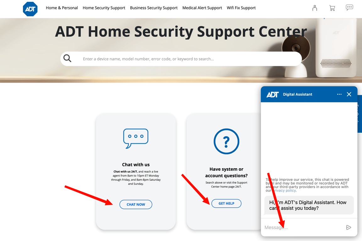 ADT email addresses
