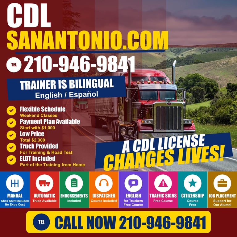 CDL School Charlotte TX - Class A CDL truck driver training for Atascosa County students