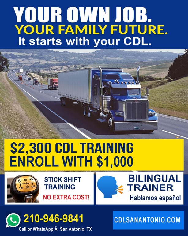 CDL School Christine TX – Class A commercial truck driver training information for South Texas students