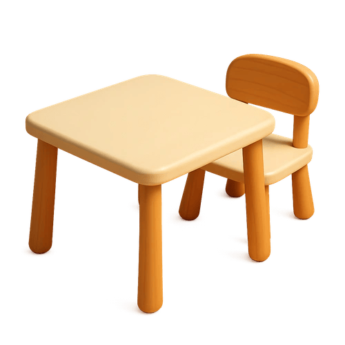 Kleine tafel en stoel