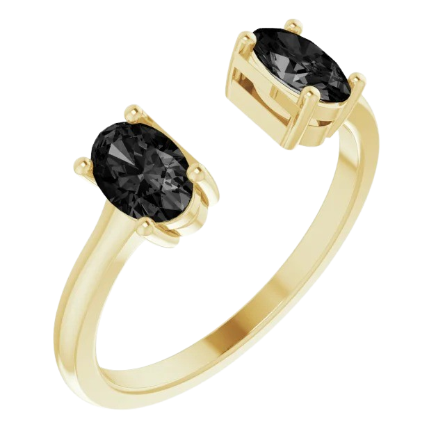 Onyx Reese Ring - 14k yellow gold