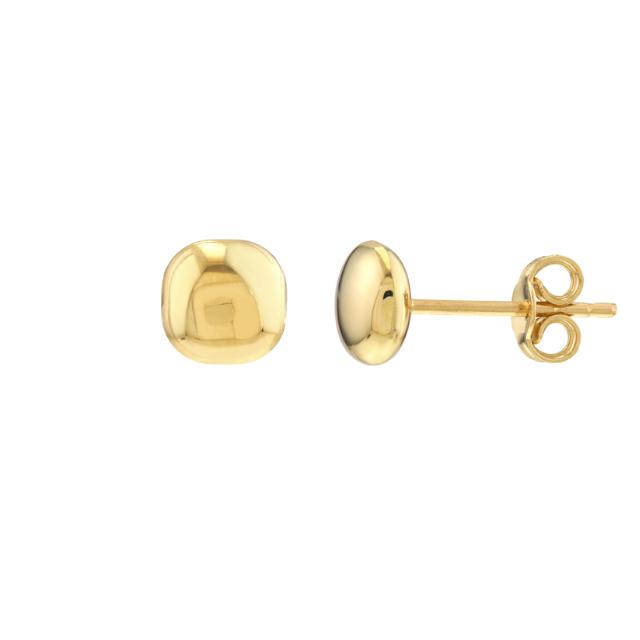 Pebble Earrings - 14k yellow gold