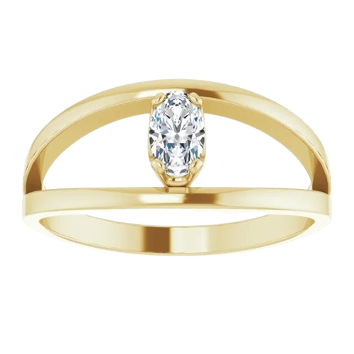 Lab Grown Diamond Ellie Ring - 14k yellow gold