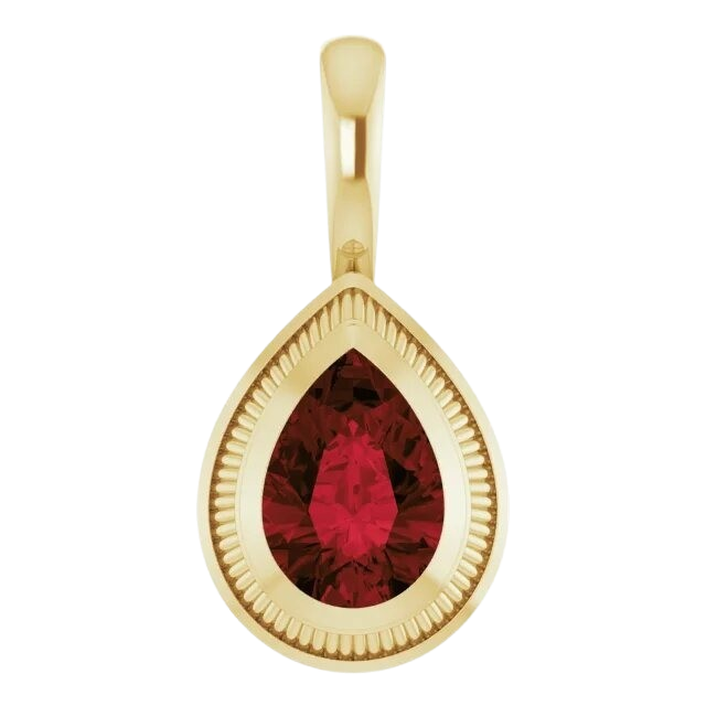 2.15 ct Garnet Hayes Necklace - 14k yellow gold