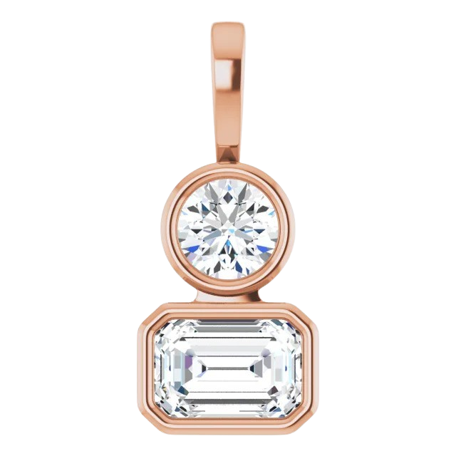 1 ctw Aditi Lab Grown Diamond Necklace - 14k rose gold