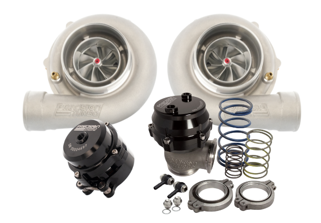TURBO PACKAGE, 2-MIRROR IMAGE 6466 TURBOS W/ 1.05 A/R, 2