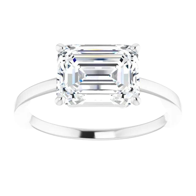 2 ct Lab Grown Diamond Candy Ring - 14k white gold