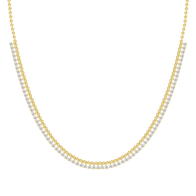 3.6 ctw Lab Grown Diamond Kaylee Necklace - 14k yellow gold