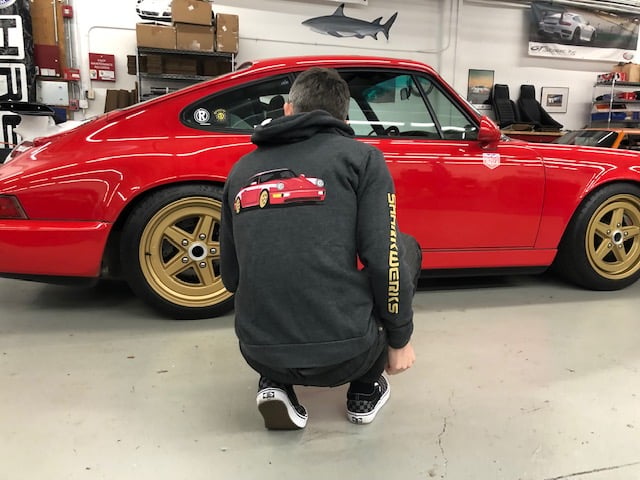 トラプリント フルジップジャケット Shark Werks 964 Graphic Hoodie Part - Shark Werks Porsche Performance