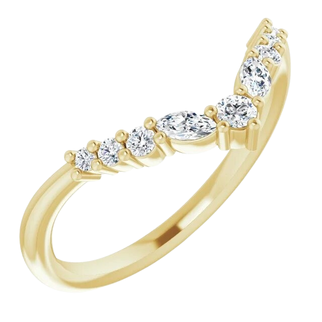 Claire s Tiara Lab Grown Diamond Ring 14k yellow gold