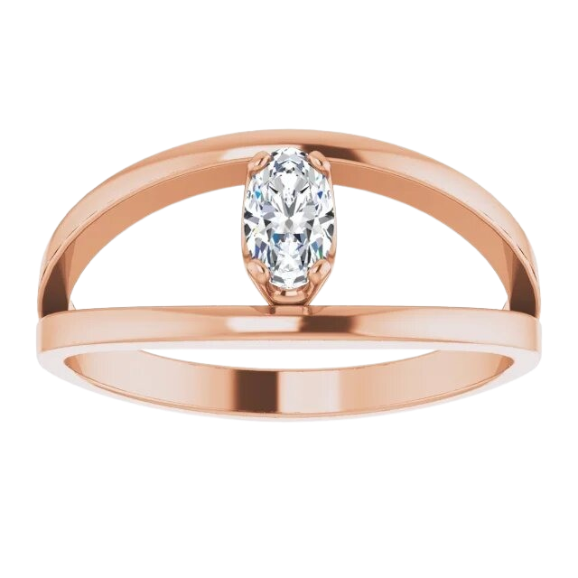 Lab Grown Diamond Ellie Ring - 14k rose gold