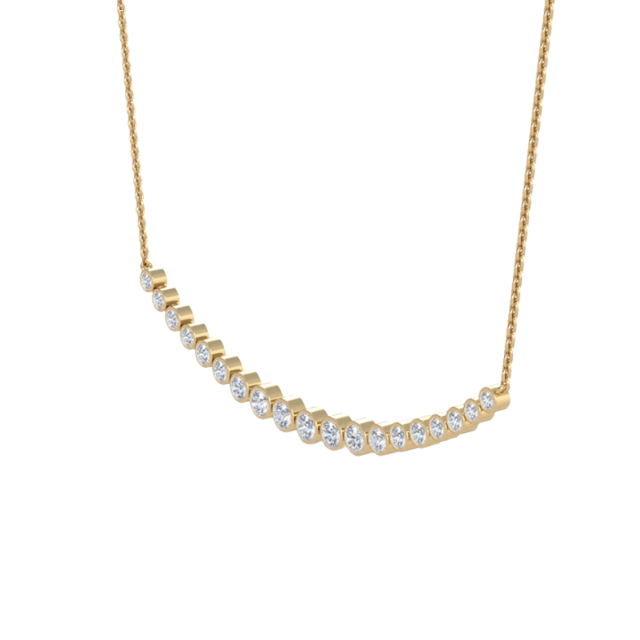 2 ctw Lab Grown Diamond Everyday Necklace - 14k yellow gold