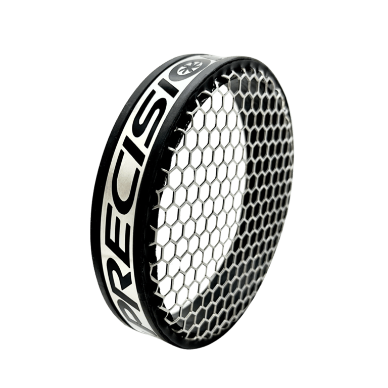 thumbnail image 2 of 4" Turbo Inlet Grill Protector Mesh Guard - Silver, One Piece Design - For Turbonetics Style 2 of 5