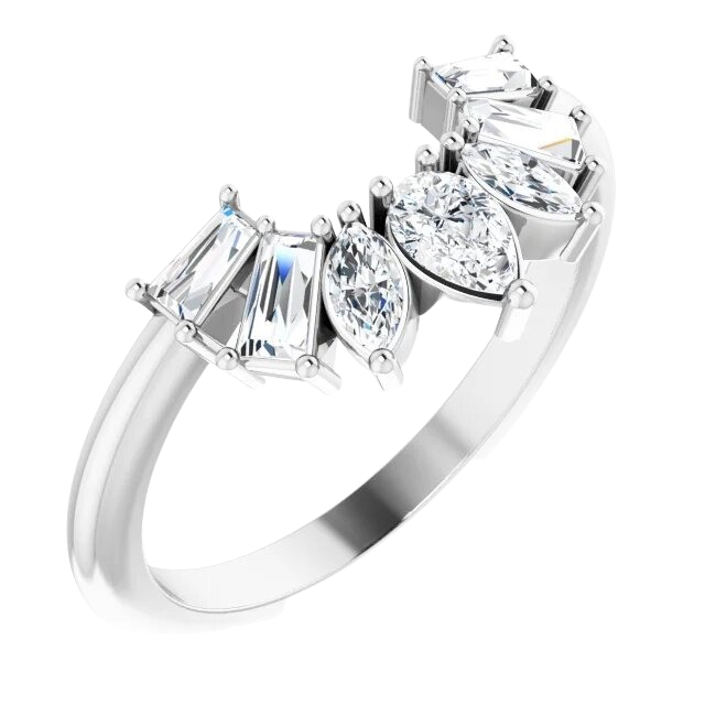 Cameron's Crown Lab Grown Diamond Ring - 14k white gold