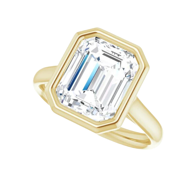 3 ct Lab Grown Diamond Sophia Ring - 14k yellow gold