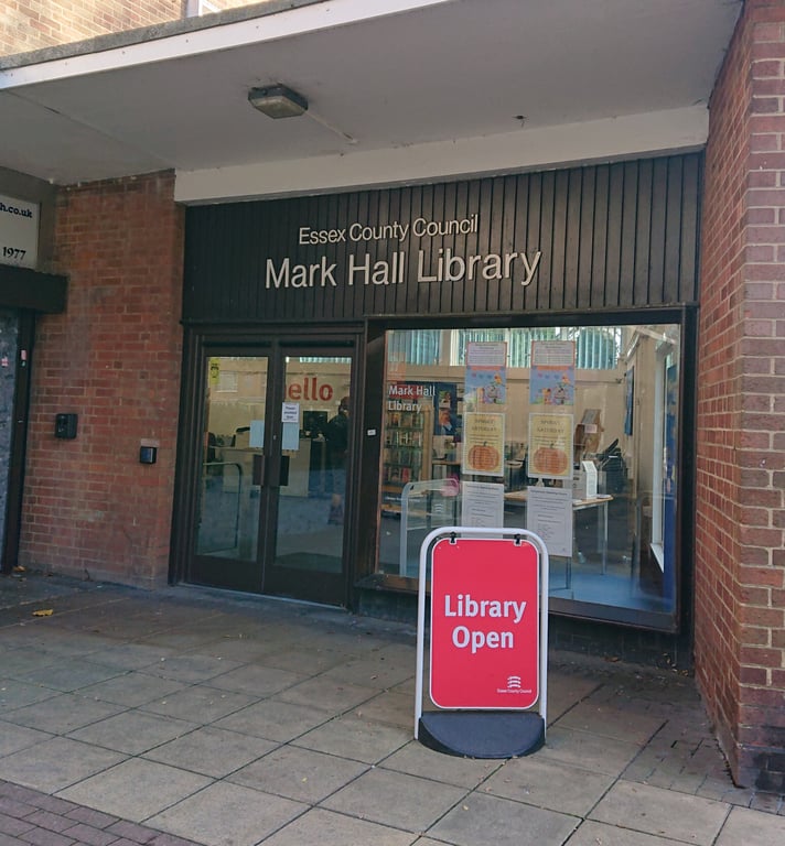 The outside view of Mark Hall Library