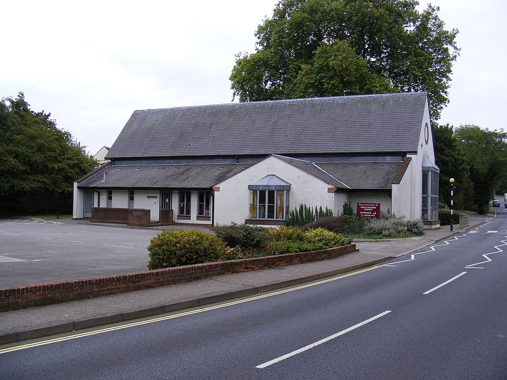 The outside view of Great Baddow Library