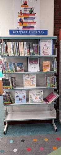 Pitsea Library's Litaracy Area Bookcase