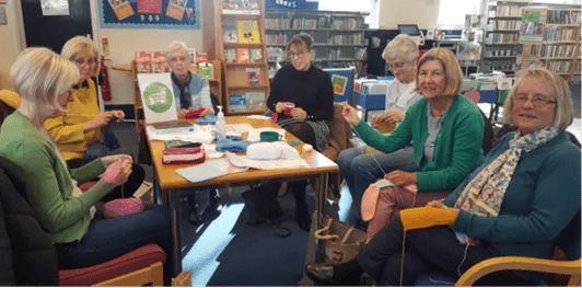 Ladies at Knit and Natter