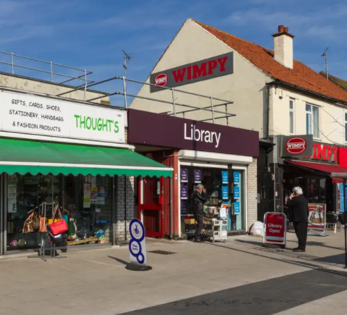 the outside view of Great Tarpots Library