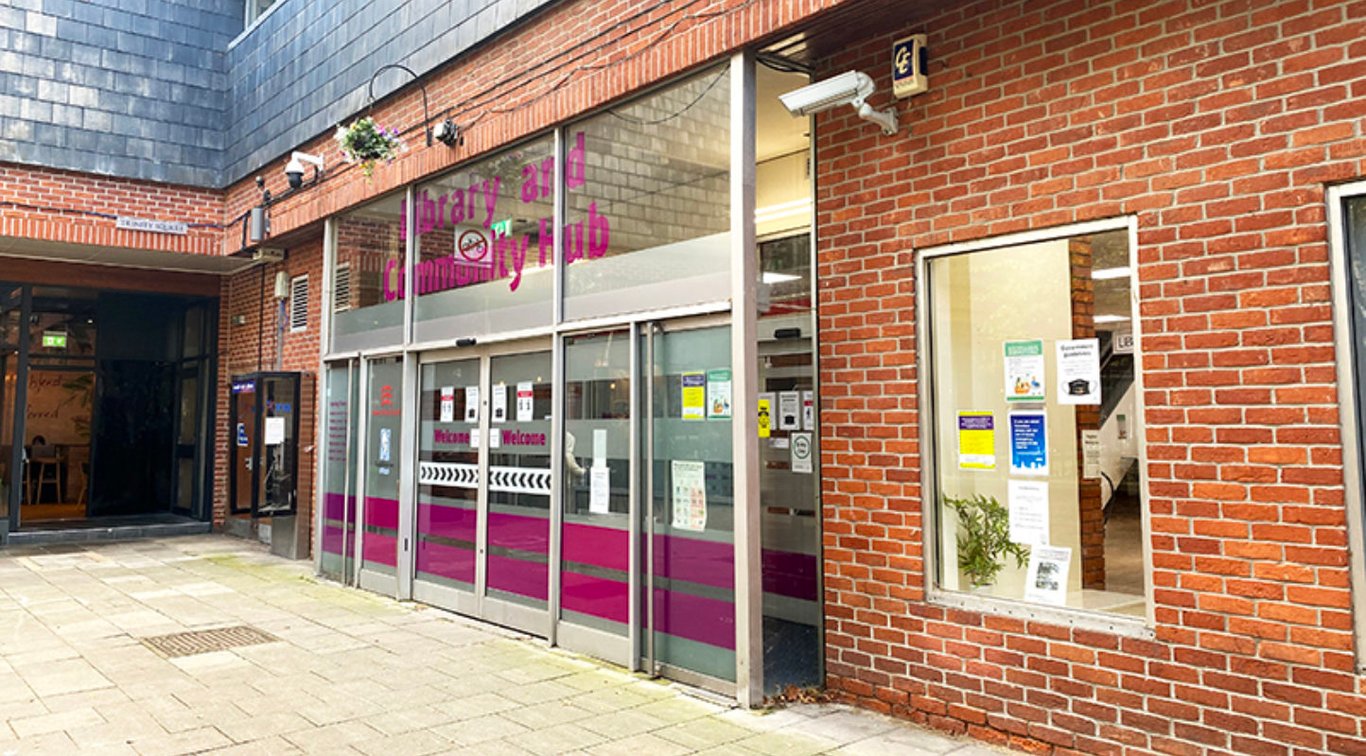 The outside view of Colchester Library