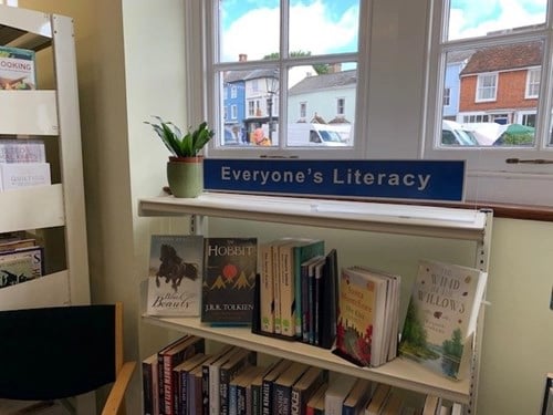 Thaxted Library's Literacy Area