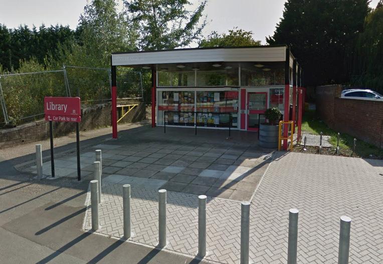 the outside view of Sible Hedingham Library