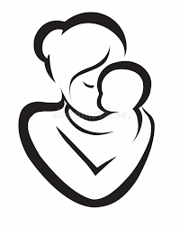 Mom and Baby Icon. Heart, Outline. Stock Vector - Illustration of  classical, digital: 150781424