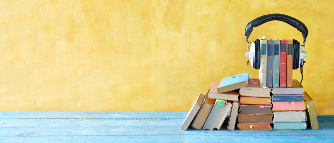 Decorative image promoting books
