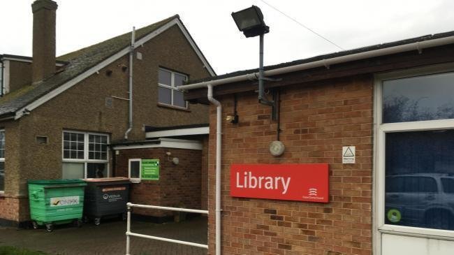 The outside view of Holland Library