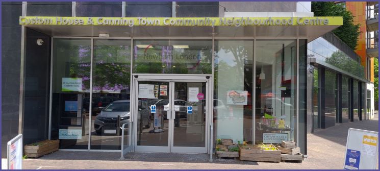 Canning Town library front