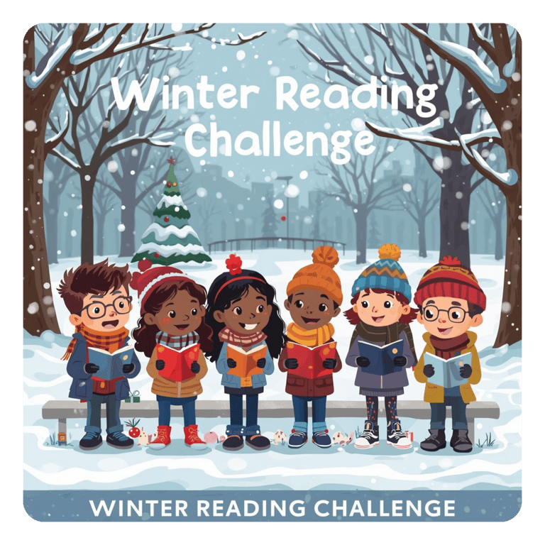 Winter reading kids reading