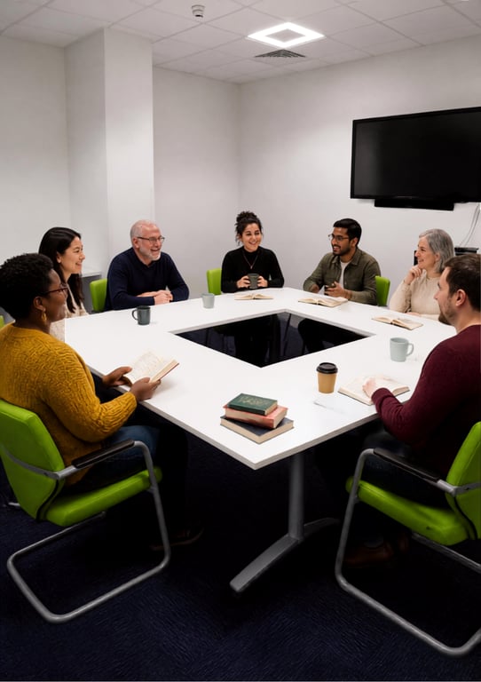 reading group at Canning Town