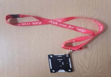 library staff lanyard
