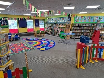 Children's area in library