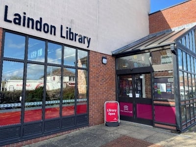 Laindon Library entrance