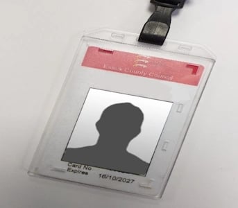 Library staff ID lanyard