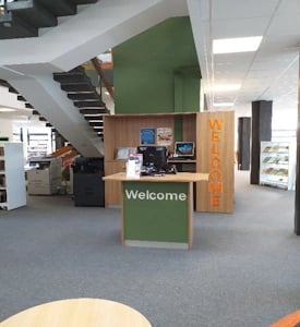 Welcome desk