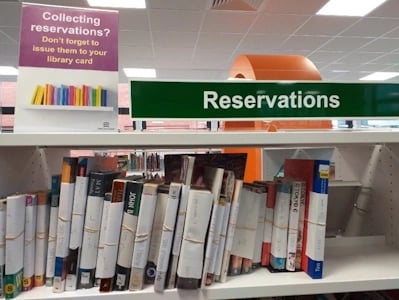 Reservation shelf