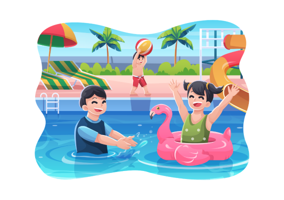 Image of people swimming